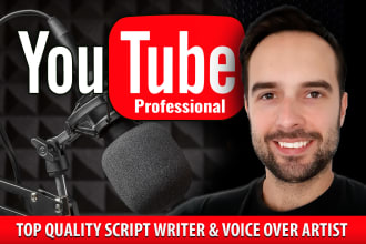 write a top quality youtube script and record the voice over
