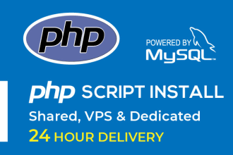 install any PHP script on your shared host, vps or dedicated server