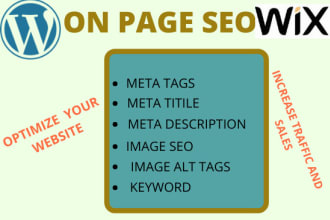 write and optimize meta title description and image alt tags