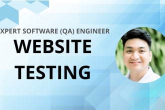 do QA testing and website review