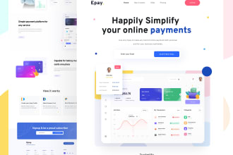 do clean web UI, landing page, website UI UX design in figma