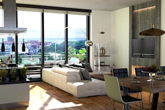 create interior design, 3d visualization and rendering