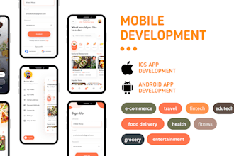 build a mobile app  for ios and android