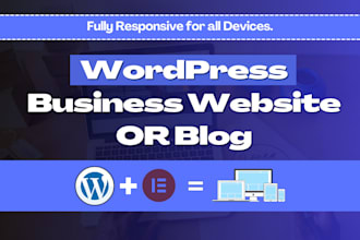create a wordpress website and blog