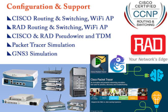 configure advance routing and switching, cisco and rad