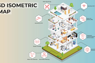 create a professional isometric map for games and cities