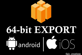 export 64bit apk game project from buildbox bbdoc