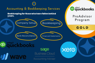 do bookkeeping in quickbooks online, xero and wave
