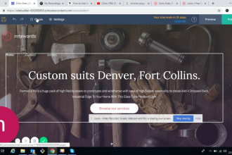 create and customize website in zoho sites