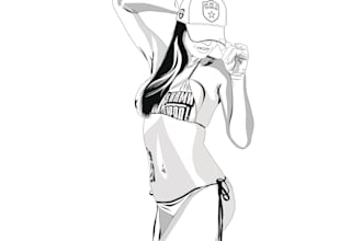 draw vector line art your photo 24 hour