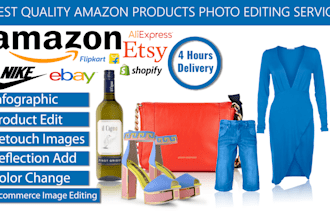 do photoshop editing for amazon product photo editing