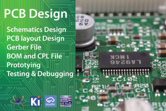 design pcb layout and schematics for your circuit