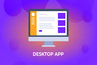 build windows desktop app in c sharp