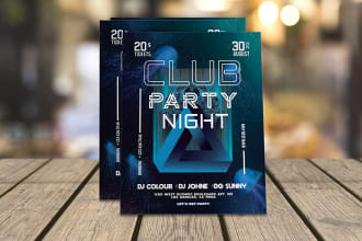 do party flyer within 24 hrs