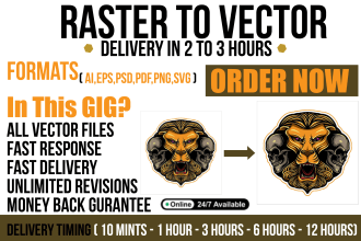 convert raster logo,image in vector file high resolution ai,png,jpg