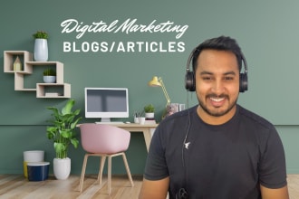 write blogs and articles on digital marketing topics