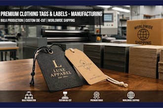 print and manufacture custom hang tags and clothing tags