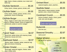 create your restaurant or cafe menu
