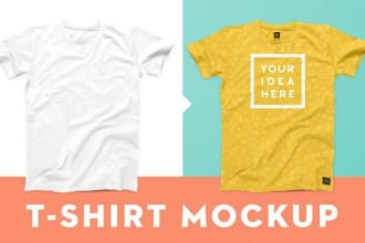 make logo mockup on t shirts hats mugs and books