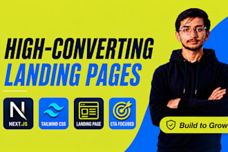 build a highconverting nextjs landing page with tailwind CSS