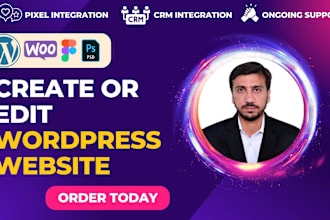 create or edit a wordpress website