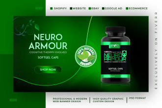 design sopify store banner, slider, and landing page banner