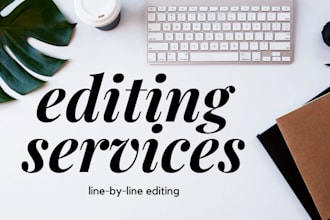 line edit your manuscript
