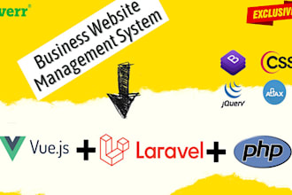 create website with vue js and laravel restful api