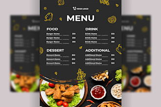 design food flyer restaurant flyer business flyer