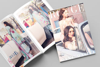design fashion and products catalogue, magazine, look book