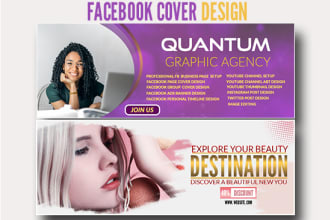 design a unique facebook page cover and social media banner