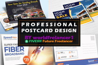design modern awesome real estate eddm postcard for you