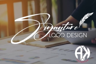 design unique signature logo and branding kits