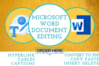 format and edit microsoft word document in 24 hours