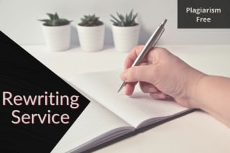 rewrite and paraphrase your plagiarized content
