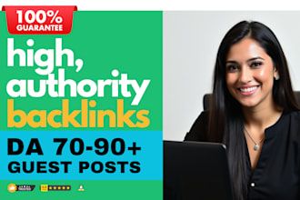 do premium high quality backlinks with advance white hat link building strategy
