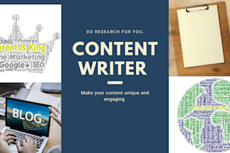 write creative and researched content