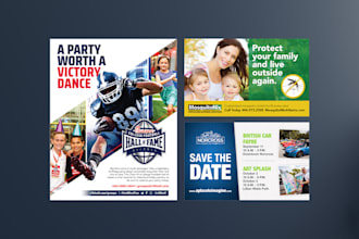 design amazing newspaper or magazine print ad