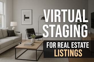 do professional virtual staging for real estate listings