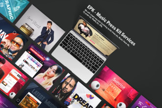 create a stunning electronic press kit, epk , media kit