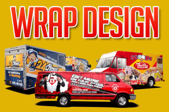design food truck, vehicle branding, car, van and trailer wraps expert designer