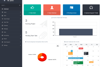 develop web programming and web application admin dashboard