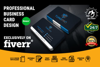 unique, creative, modern, professional business card design