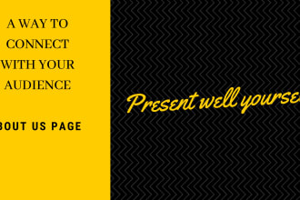 write an about us page for your website or will be a storytelling content writer