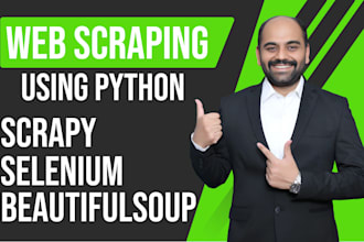be your scraper for web scraping, data mining and crawling as a python developer