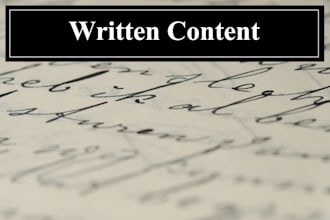 write content for you