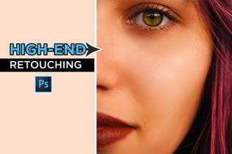 do high end photo retouching and photoshop editing
