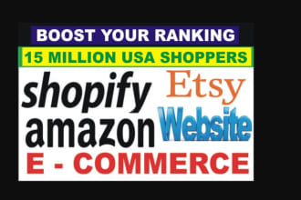 promote your etsy ebay amazon shopify store products to sales audience traffics