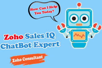 develop and fix zobot chatbot in zoho salesiq for your web