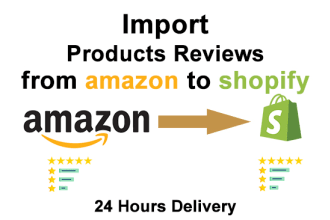 import reviews or add reviews from amazon to shopify